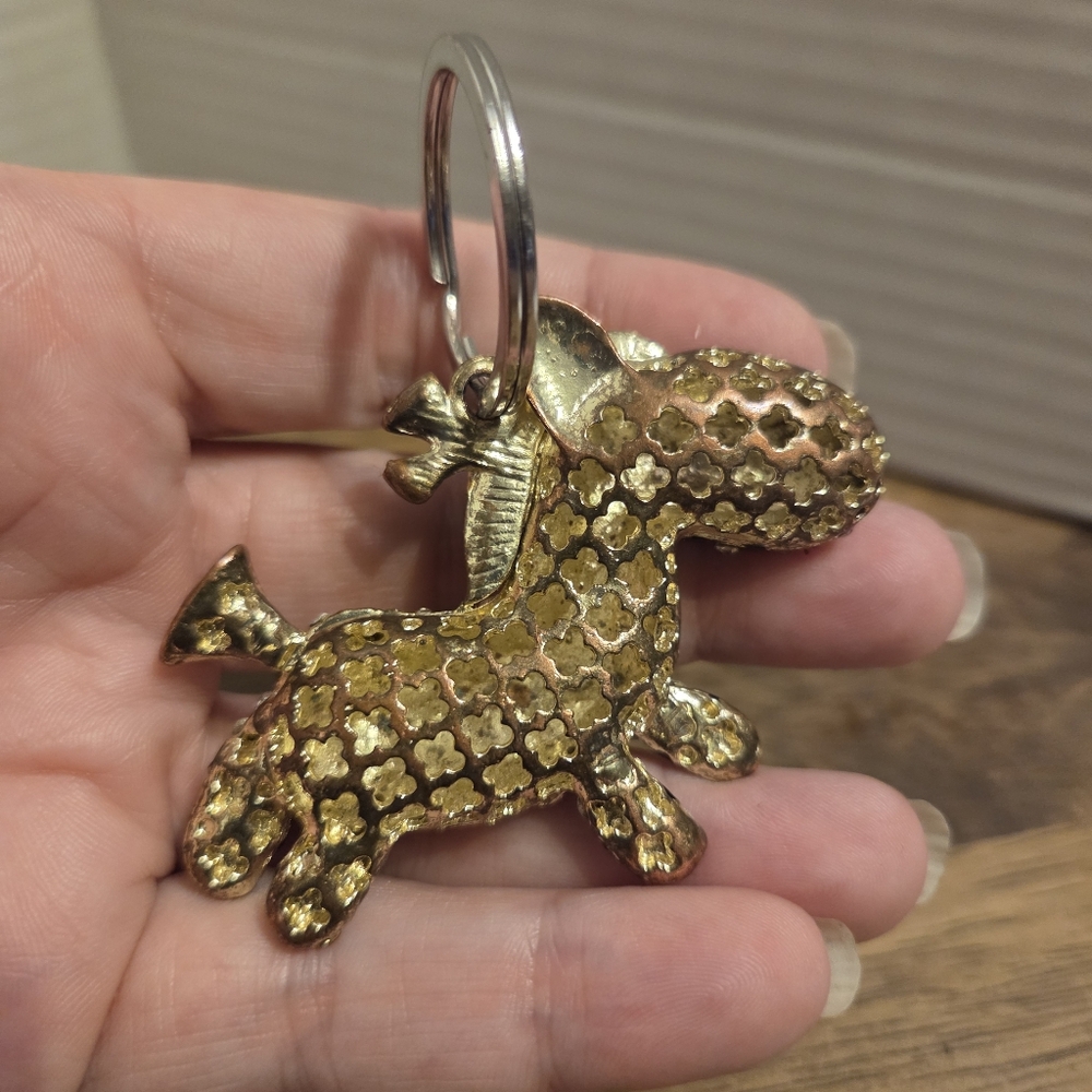 Zebra Crystal Rhinestone Pendant Keychain - Picture 7 of 12